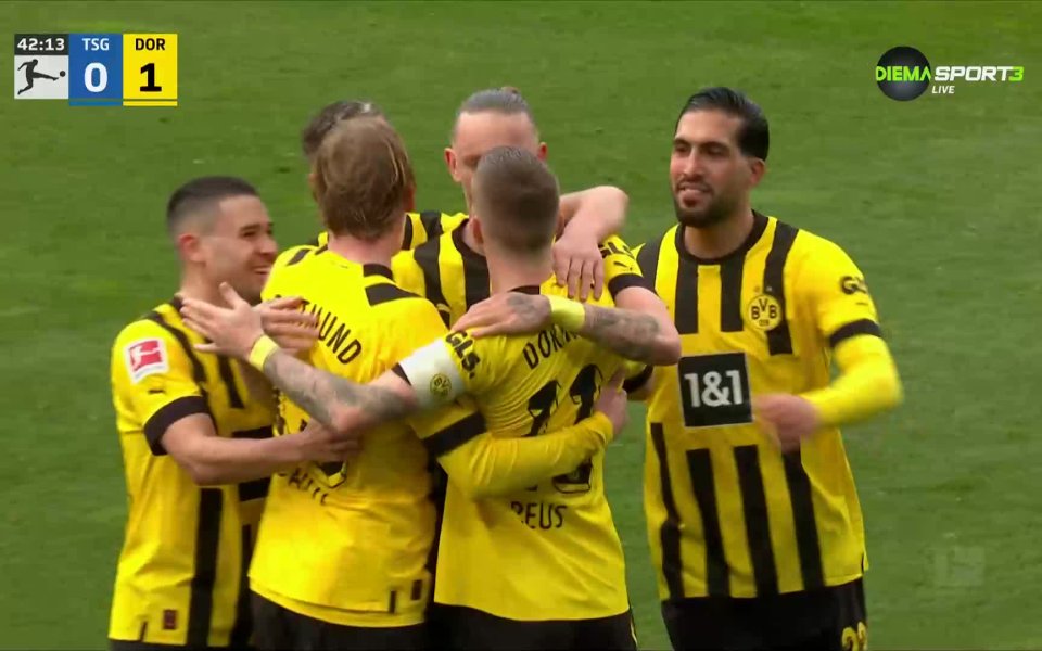 Борусия Дортмунд победи Хофенхайм с 1:0 с гол на Юлиан