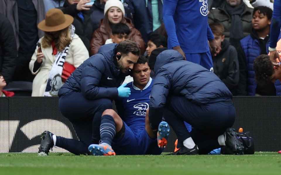 Челси потвърди, че Тиаго Силва е получил увреждане на връзките
