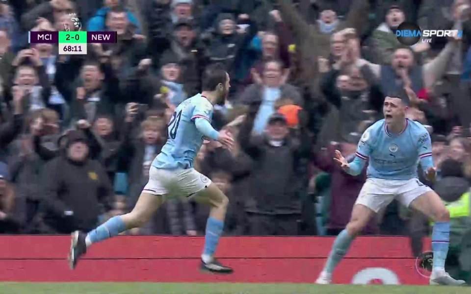 В 67-ата минута резервата Бернардо Силва получи добра топка от