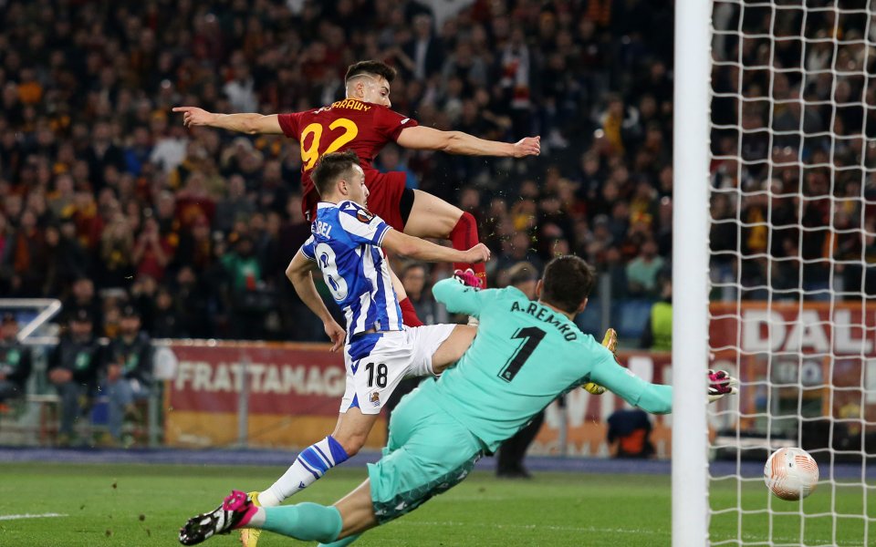 Рома и Реал Сосиедад играят при резултат 1:0 на Олимпико в първи