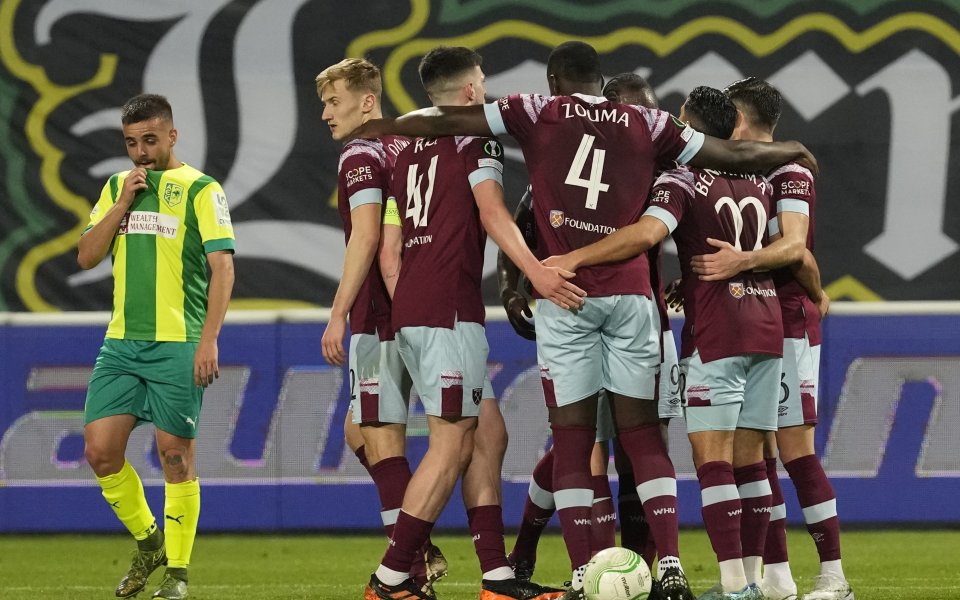 Уест Хем взе добра преднина в осминафиналите на Лигата на