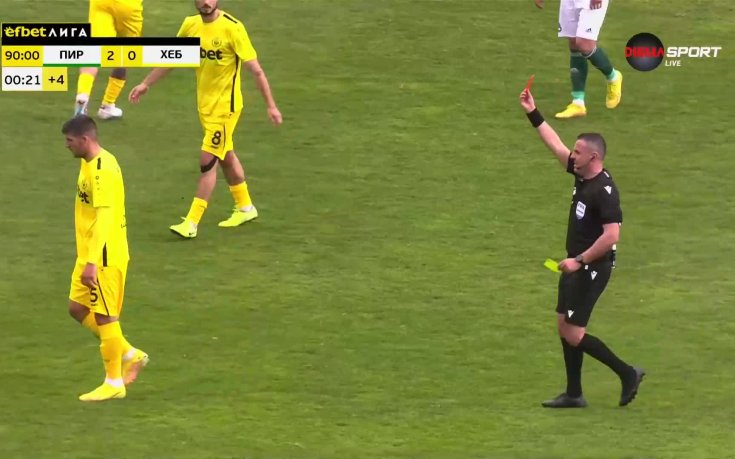 Камен Хаджиев си изработи втори жълт картон