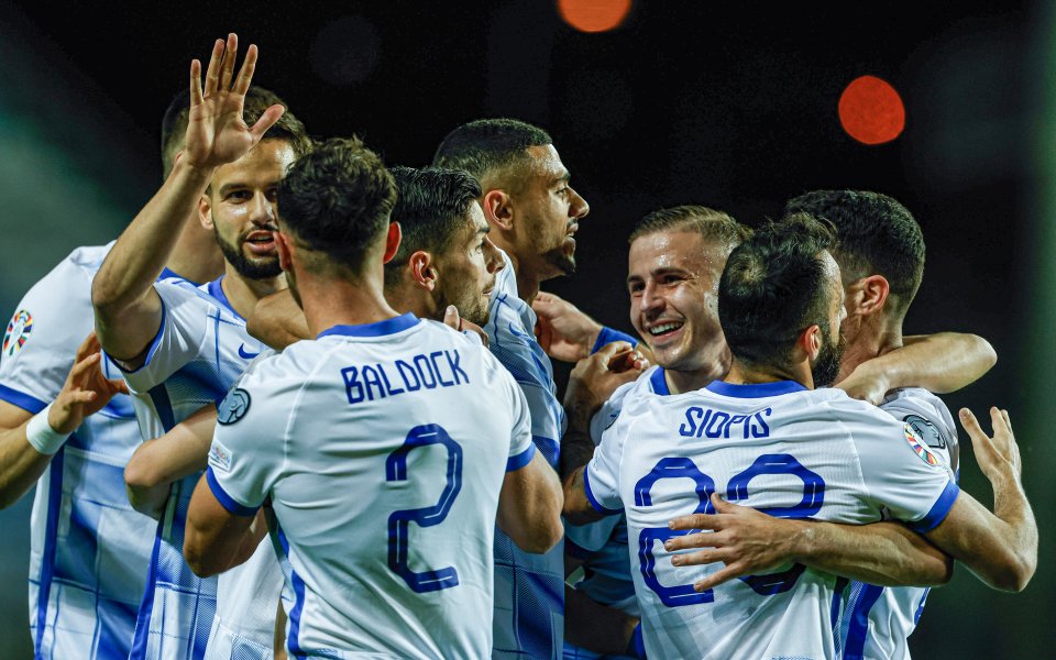 Гибралтар - Гърция 0:3 / Квалификации за Евро 2024, група B, първи кръг, 24.03.2023 г. - БГНЕС