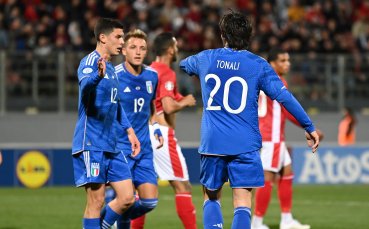 Малта и европейският шампион Италия играят при 0:2 в квалификация