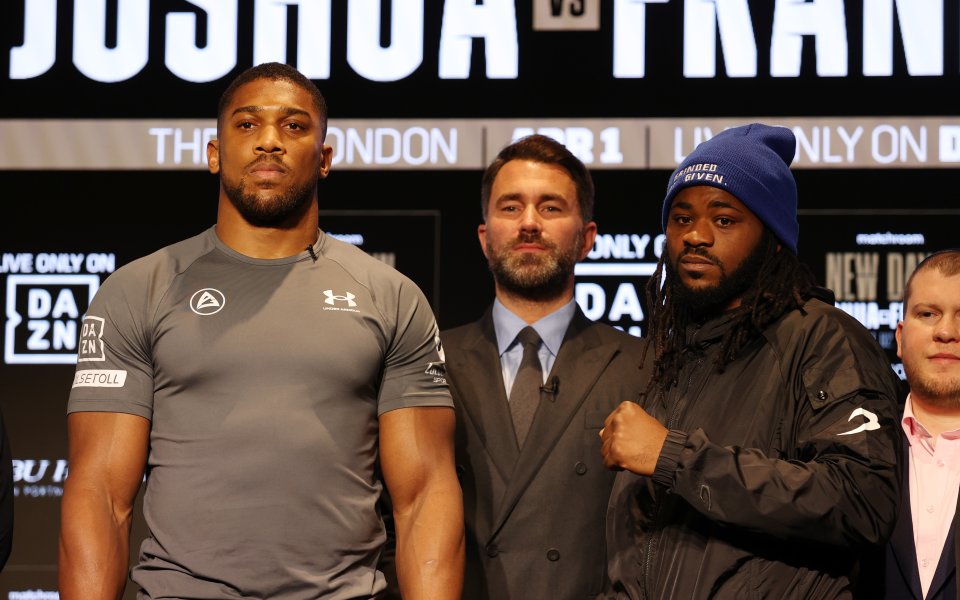 Изглежда Антъни Джошуа няма да прояви милост към Джърмейн Франклин,