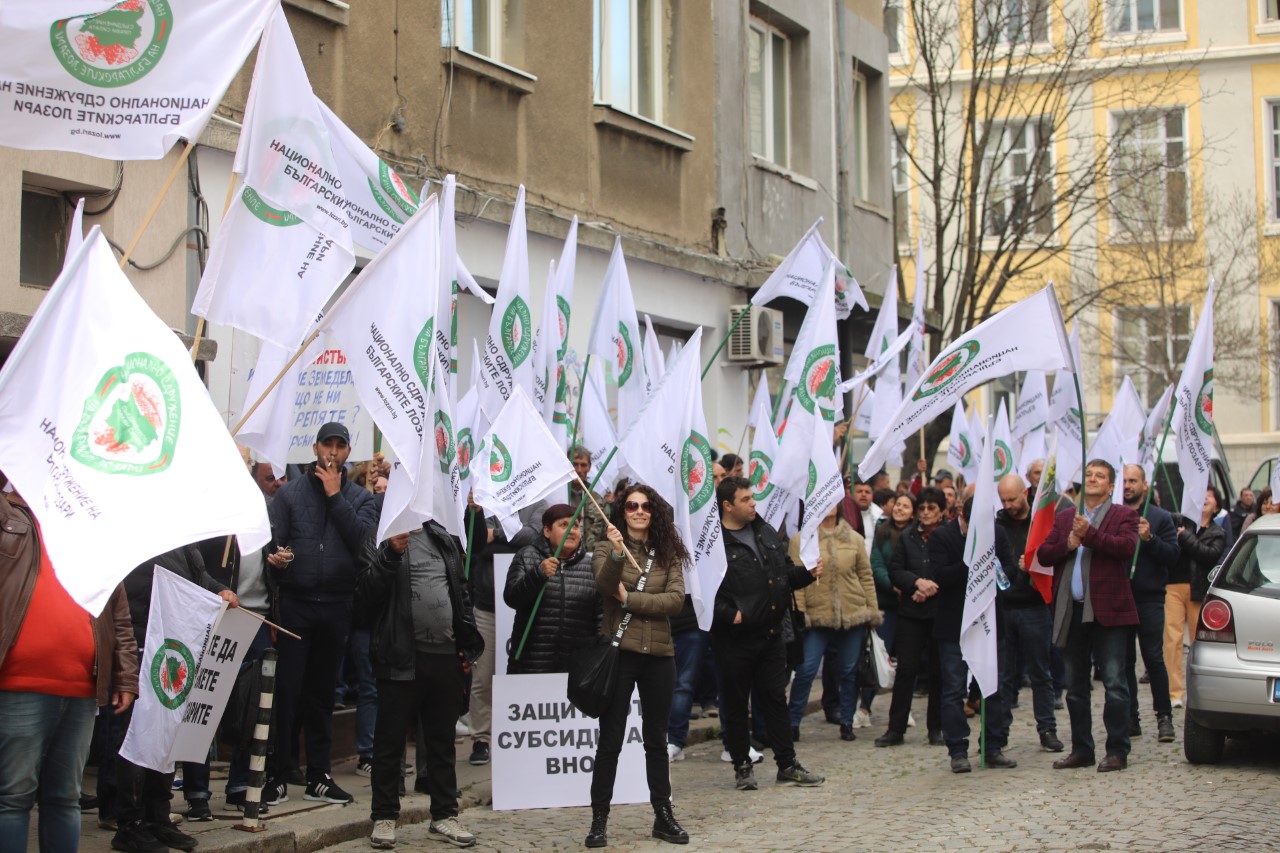 <p>Протестиращите лозари ще внесат писмо в Президентството, в което апелират за решаване на проблемите им</p>