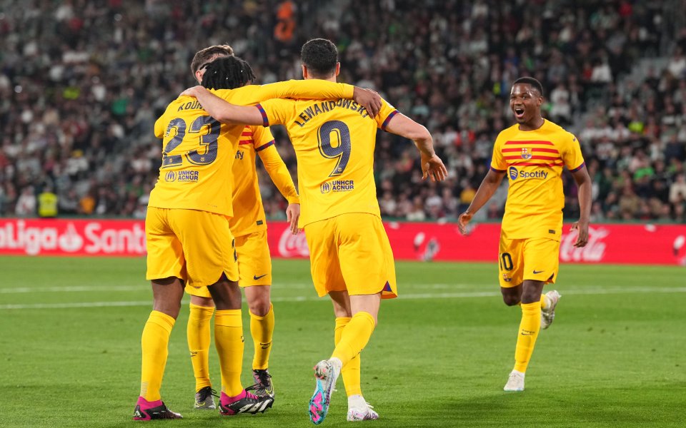 Барселона победи Елче с 4:0 в мач от 27-ия кръг на