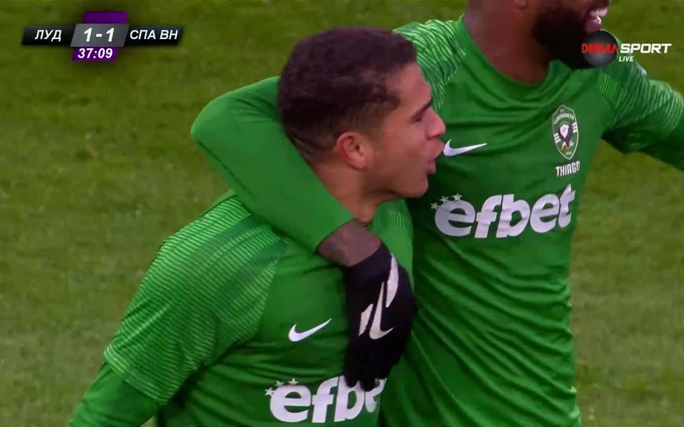 Кайо Видал вкара първия си гол с екипа на Лудогорец,