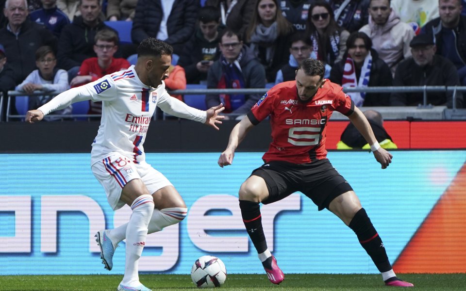 Олимпик Лион - Рен 3:1 / Лига 1, 30-и кръг, 09.04.2023 г.