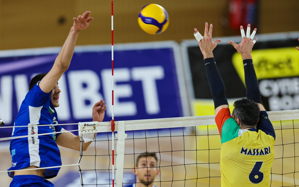 ВК Левски - ВК Хебър Пазарджик 0:3 гейма / efbet Супер Волей, плейофи, 1/2-финал, първи мач, 12.04.2023 г.