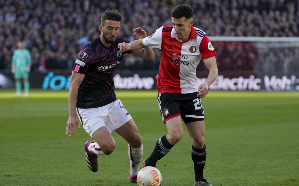 Фейенорд и Рома играят при  в първи ¼-финален сблъсък от турнира