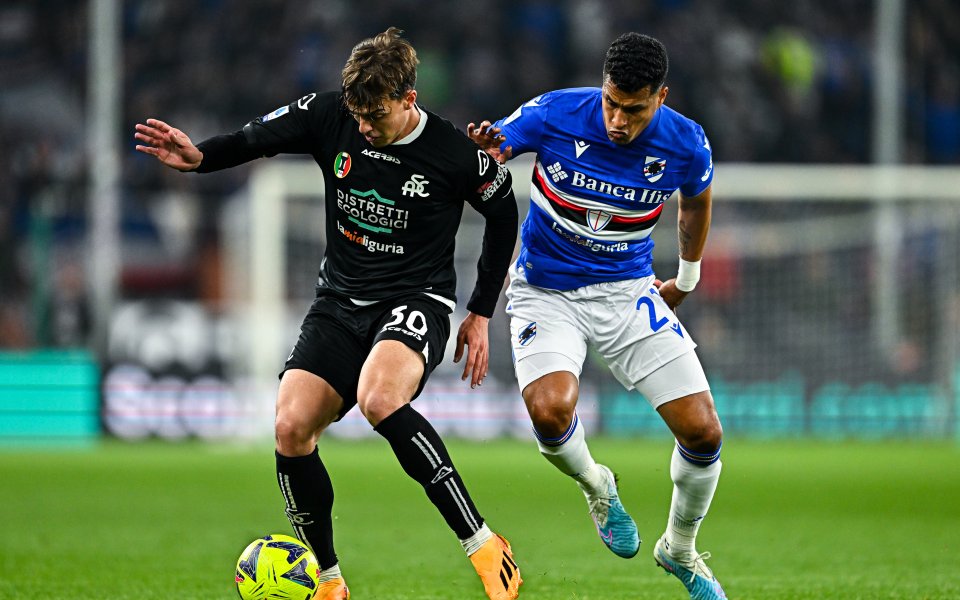 Отборите на Сампдория и Специя завършиха при резултат 1:1 в