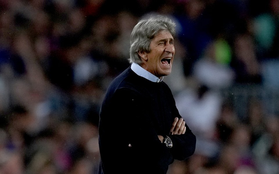 Треньорът на Бетис - Мануел Пелегрини, бе бесен след загубата