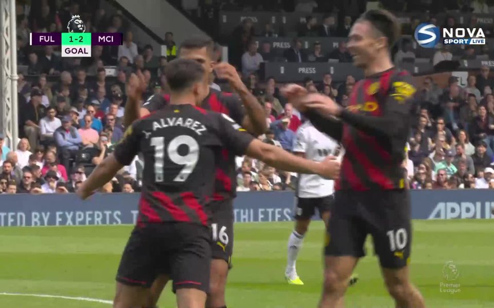 В 36-ата минута Хулиан Алварес отново даде преднина на гражданите