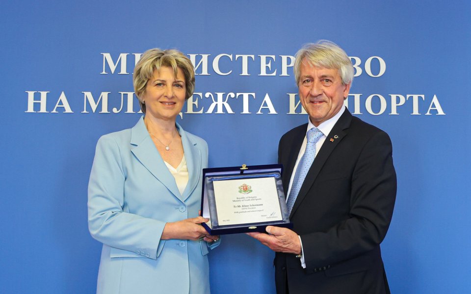 Весела Лечева се срещна с президента на Международния съюз по модерен петобой