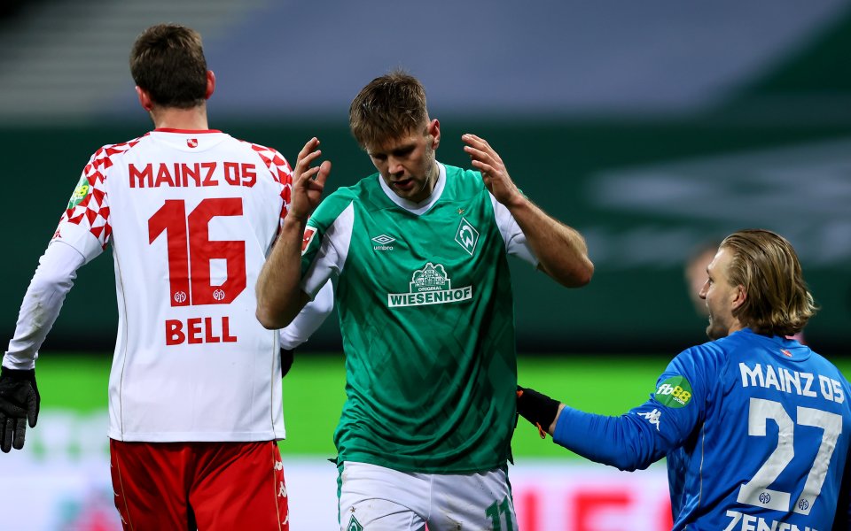 Вердер Бремен няма да разчита на голмайстора си Никлас Фюлкруг