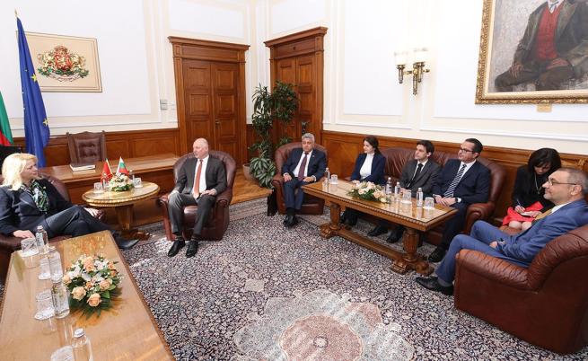 Председателят на Народното събрание Росен Желязков на среща с председателя на черногорския парламент Даниела Джурович.