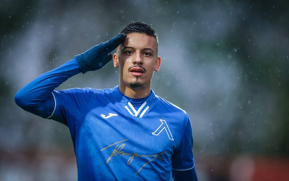 Нападателят на Левски - Рикардиньо, отбеляза шестия си гол през