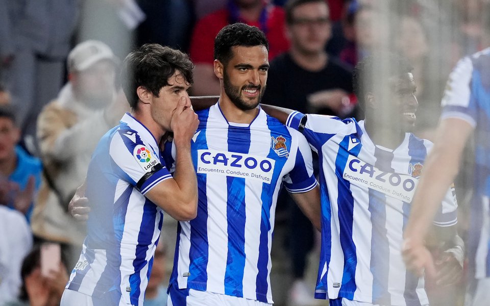 Барселона и Реал Сосиедад играят при резултат 0:2 в мач от