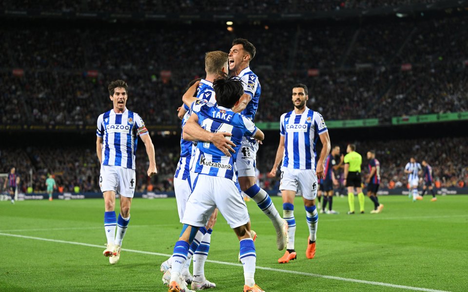 Реал Сосиедад победи Барселона с 2:1 в мач от 35-я кръг на