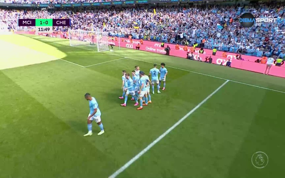 Манчестър Сити поведе на Челси в дербито между двата тима