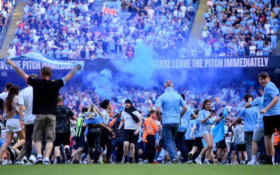 Манчестър Сити празнува