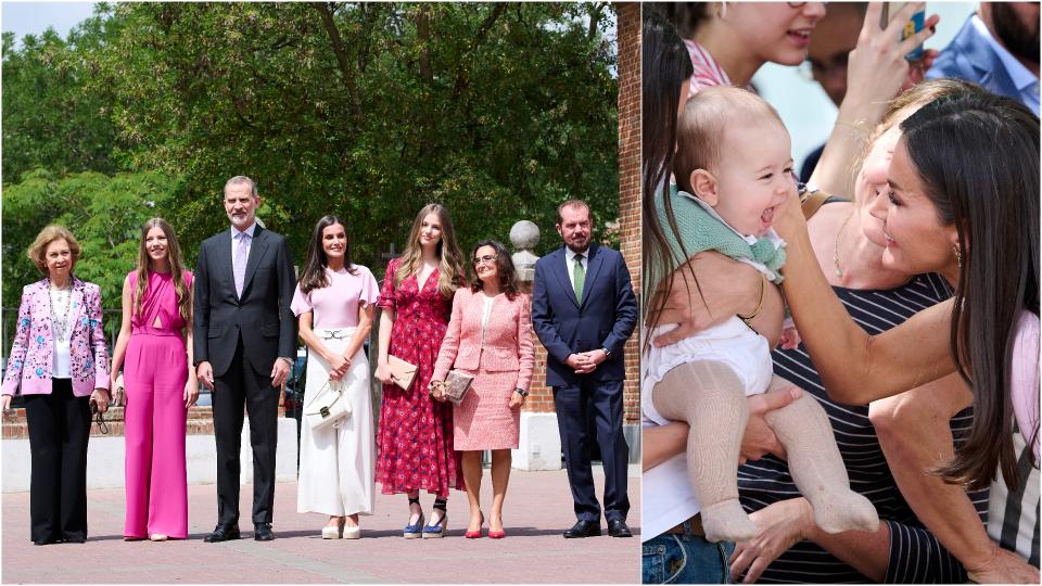 Испанският крал и кралица отпразнуваха кръщенето на по-малката си дъщеря