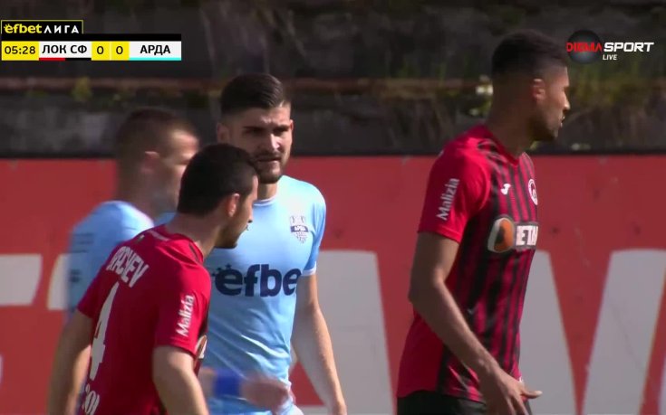 Локомотив София - Арда 0:2 /първо полувреме/