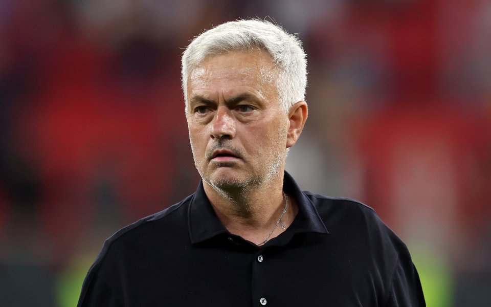 Наставникът на Рома – Жозе Моуриньо, не бе на себе