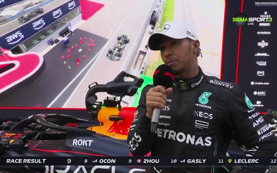 Люис Хамилтън остана доволен от второто място в Гран При