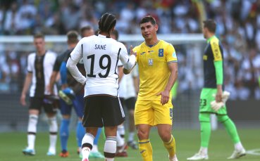 Националните футболни отбори на Германия и Украйна завършиха 3 3