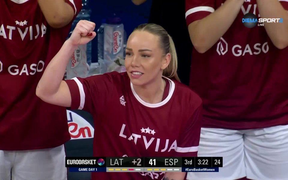 Латвия успя да победи Испания със 67:63 на Евробаскет за