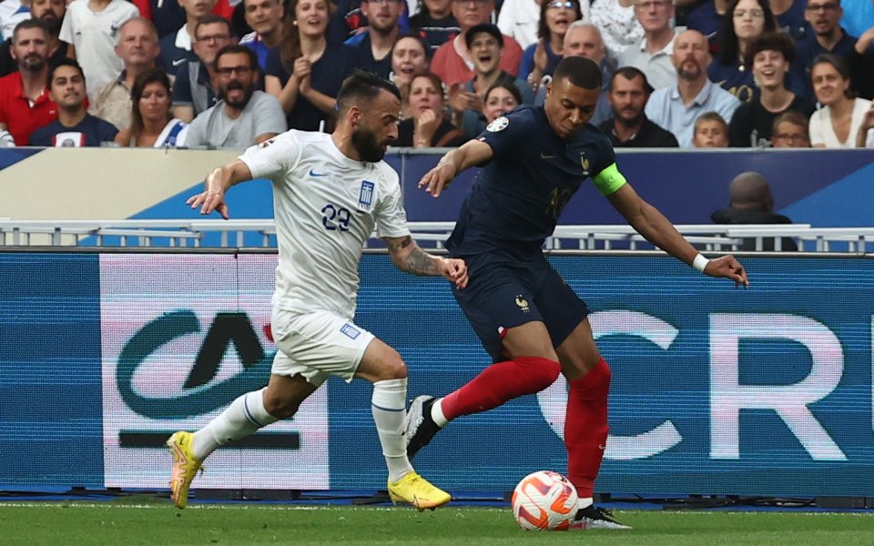 Франция и Гърция играят при 0:0 в квалификация за UEFA EURO