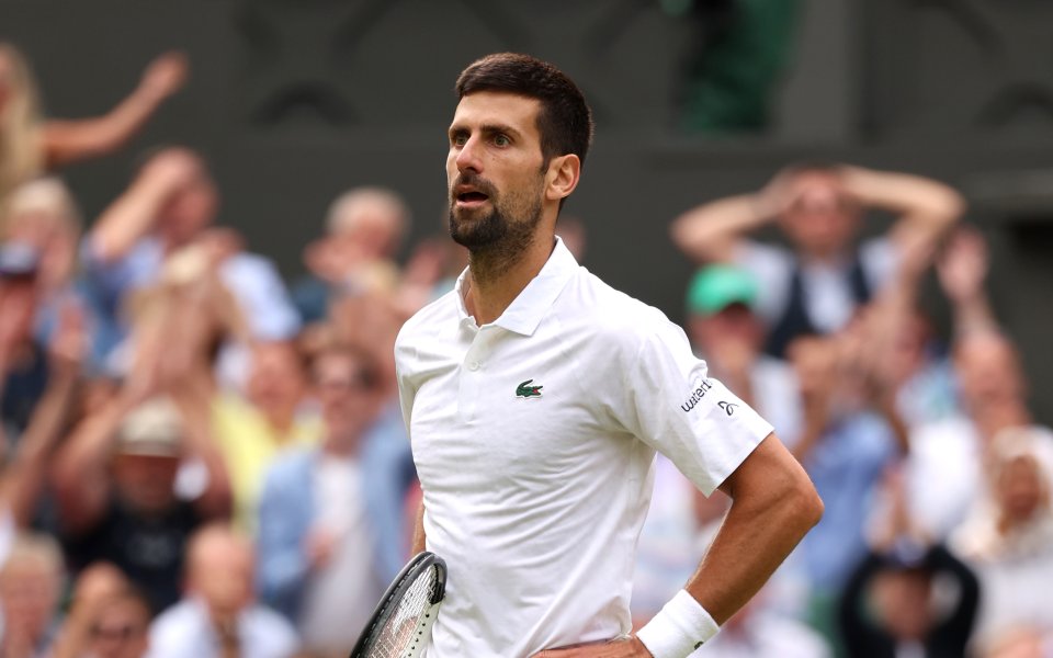 Носителят на 23 титли от Големия шлем Новак Джокович засипа