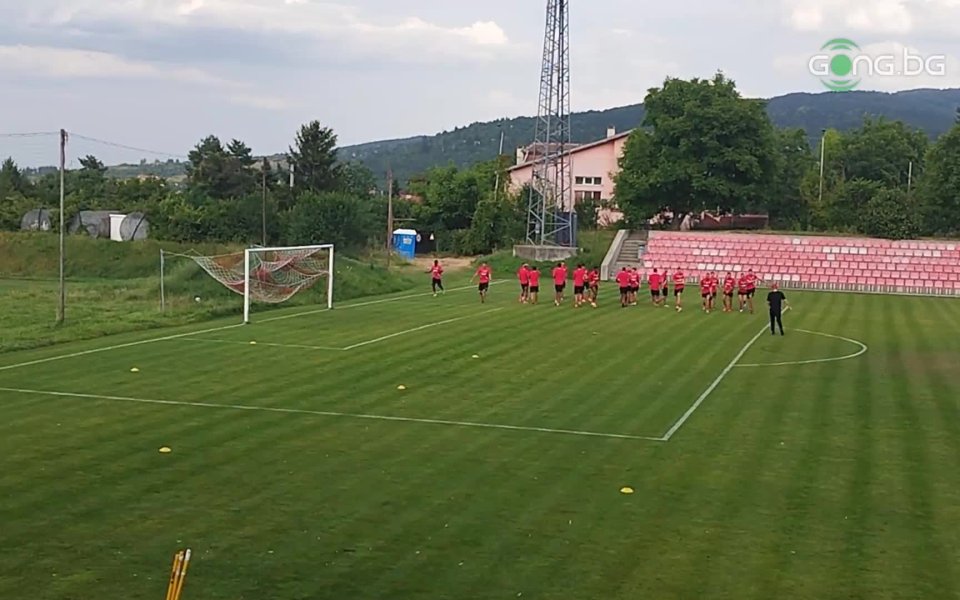 ЦСКА проведе своята последна официална тренировка, преди важния мач срещу