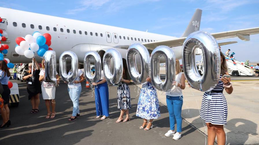 Бургаското летище посрещна едномилионния си пътник