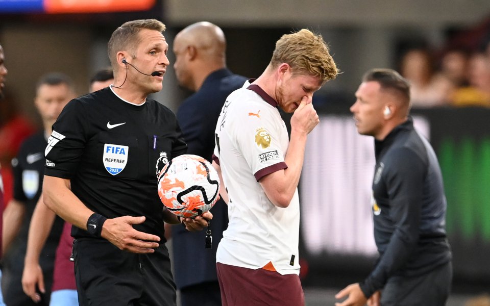 Звездата на Манчестър Сити Кевин де Бройне ще бъде извън