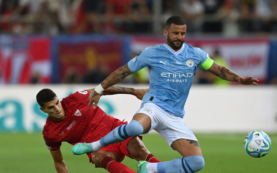 Манчестър Сити и Севиля играят при 0:1 в сблъсъка за