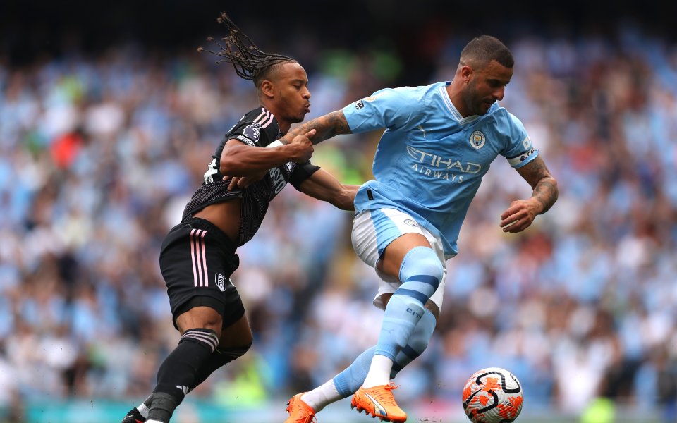 Манчестър Сити и Фулъм играят при резултат 1:1 в мач от