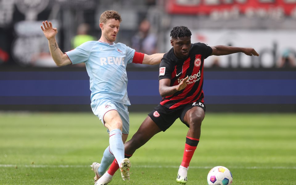 Айнтрахт Франкфурт завърши наравно 1:1 с гостуващия Кьолн в среща