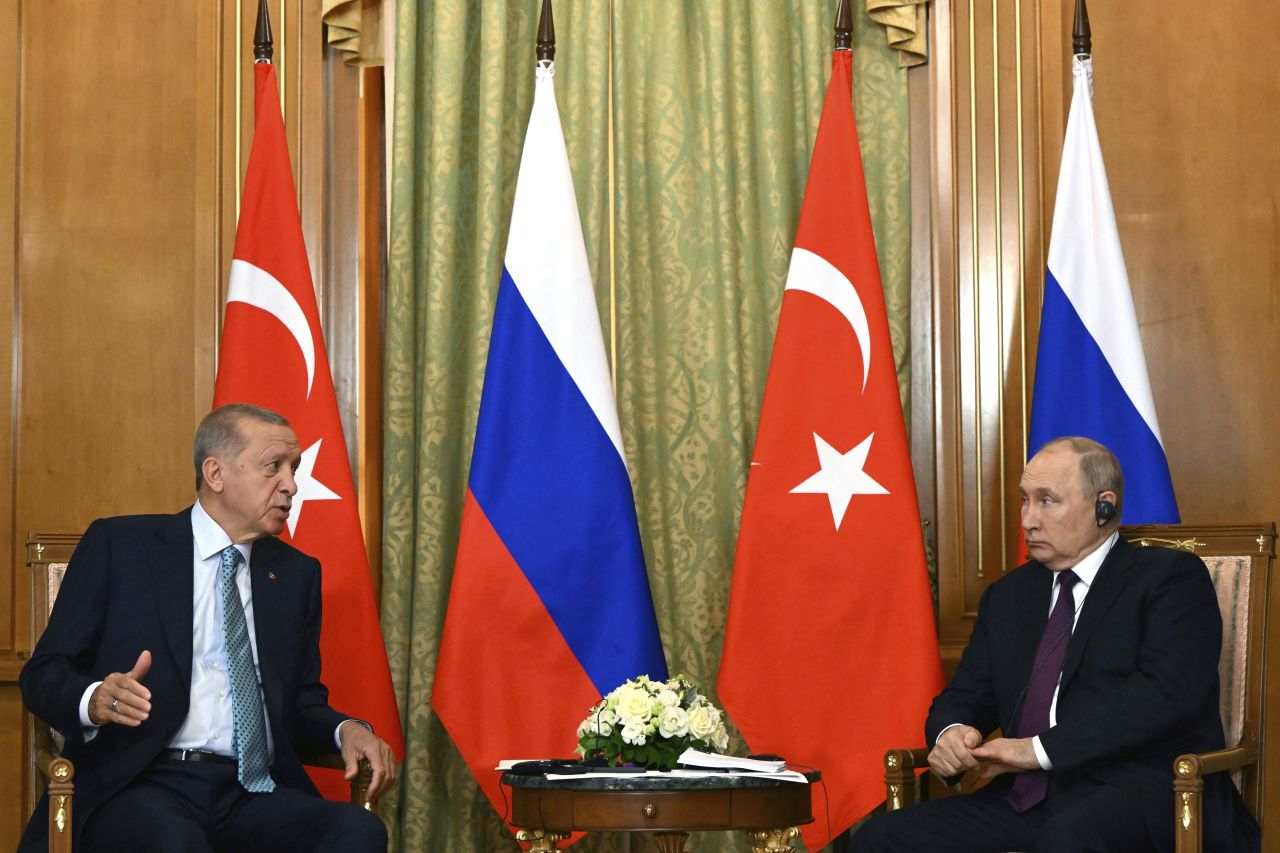 <p>Ключова среща между руския президент Владимир Путин и турския му колега Реджеп Тайип Ердоган</p>