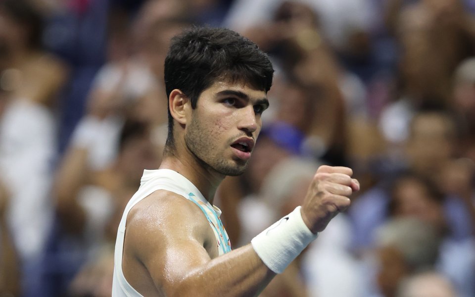 Карлос Алкарас от Испания бе категоричен срещу Александър Зверев от