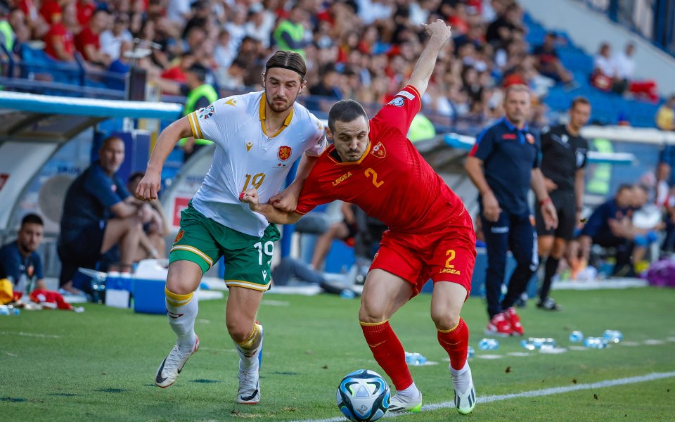 Черна гора и България играят при 1:0 в ключов сблъсък