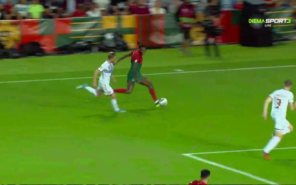 В 34-ата минута на мача между Португалия и Люксембург резултатът