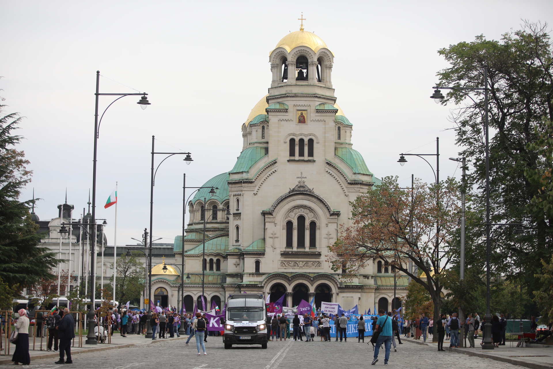 <p>Миньори и енергетици на протест в центъра на София</p>