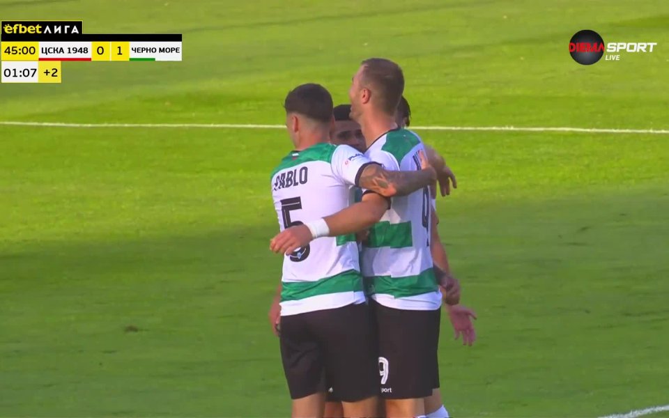 В добавеното време на първата част между ЦСКА 1948 и