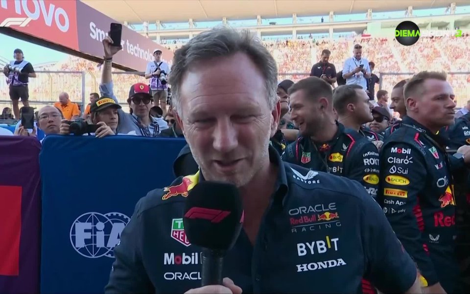 Шефът на Ред Бул Кристиан Хорнер говори след Гран При