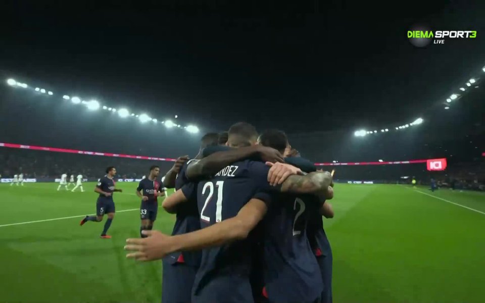 Ашраф Хакими изведе ПСЖ напред в резултата със страхотно изпълнение