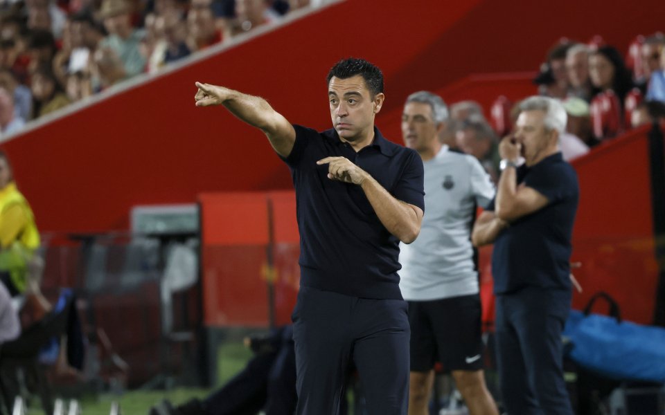 Треньорът на Барселона Шави Ернандес коментира равенството 2:2 при гостуването