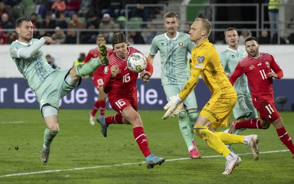 Швейцария и Беларус изиграха истински голов трилър, в който не